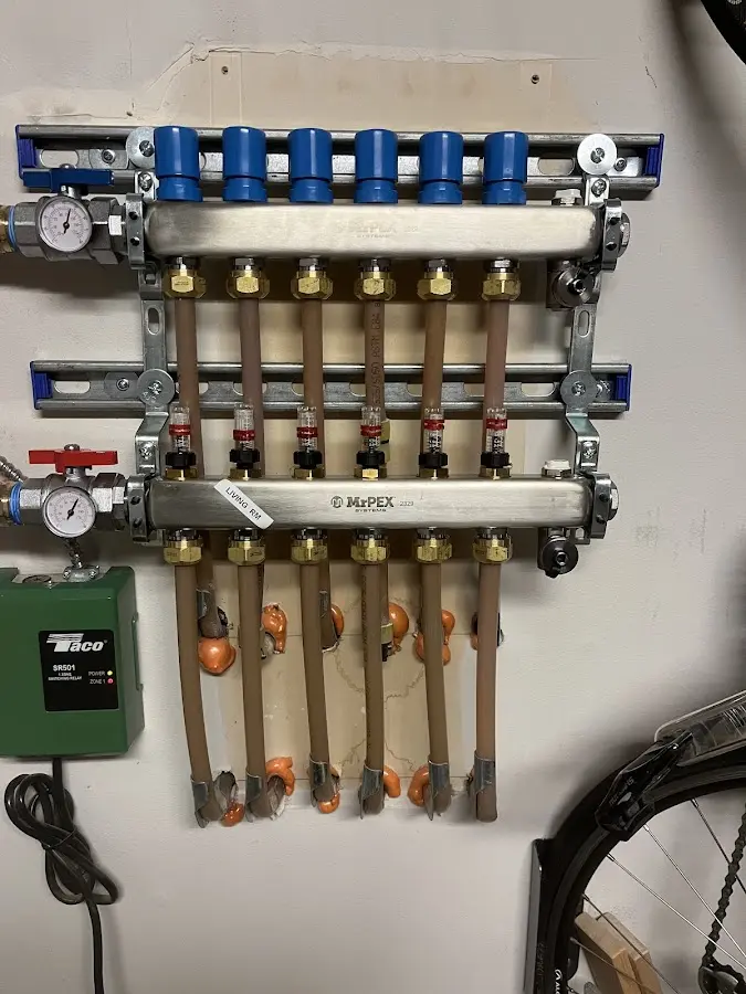 Plumber performing Gas Line Installation at a residential property in Kelseyville